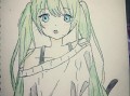 初音未来简笔画(初音怎么画简单又漂亮)