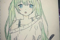 初音未来简笔画(初音怎么画简单又漂亮)