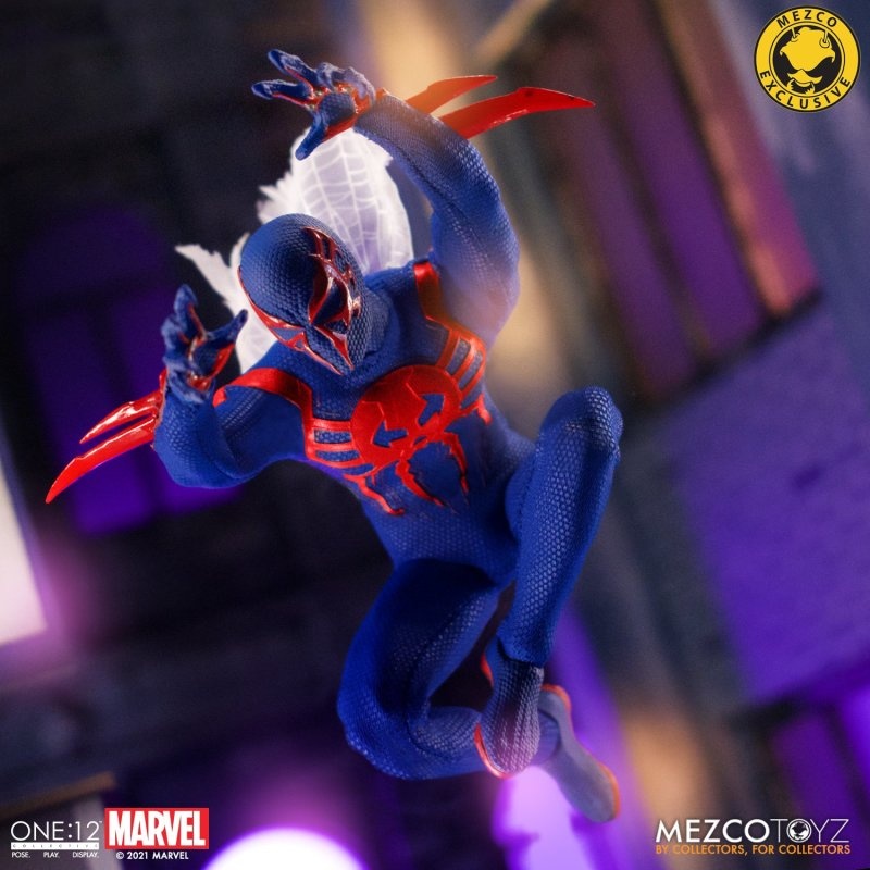 mezco蜘蛛侠2099手办正版 1:12可动人偶（mezco玩具公司官网） MEZCO mezco蜘蛛侠 mezco官网 mezco正版手办玩具 第1张