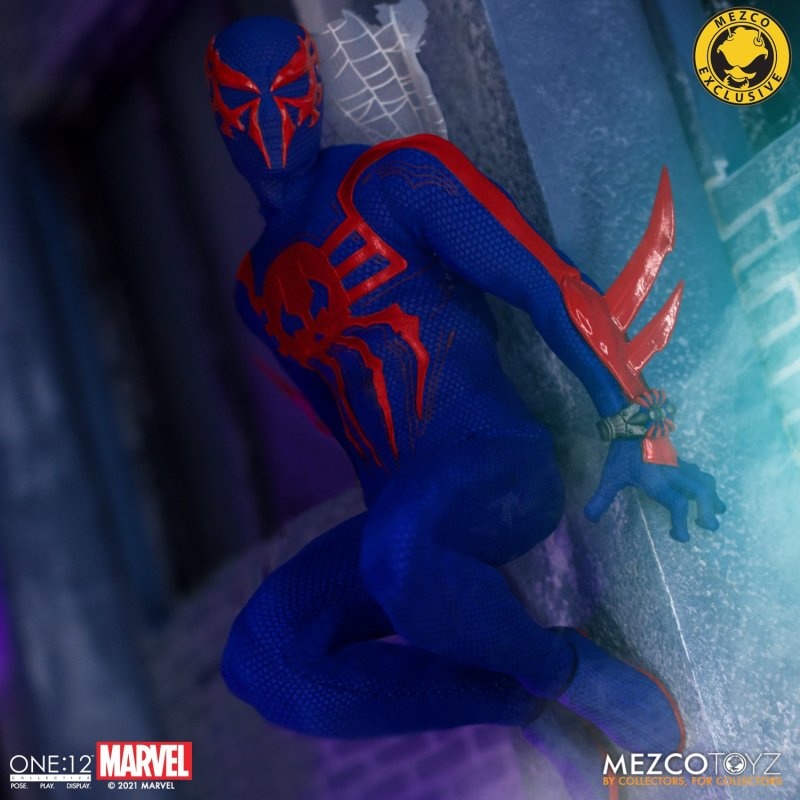 mezco蜘蛛侠2099手办正版 1:12可动人偶（mezco玩具公司官网） MEZCO mezco蜘蛛侠 mezco官网 mezco正版手办玩具 第5张