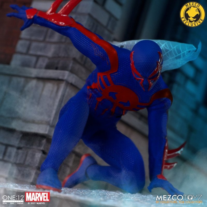 mezco蜘蛛侠2099手办正版 1:12可动人偶（mezco玩具公司官网） MEZCO mezco蜘蛛侠 mezco官网 mezco正版手办玩具 第12张