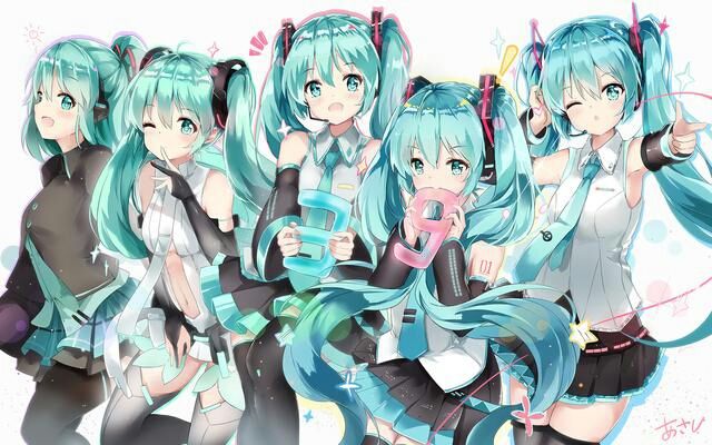 初音未来图片画(初音未来简笔画很萌)  第1张