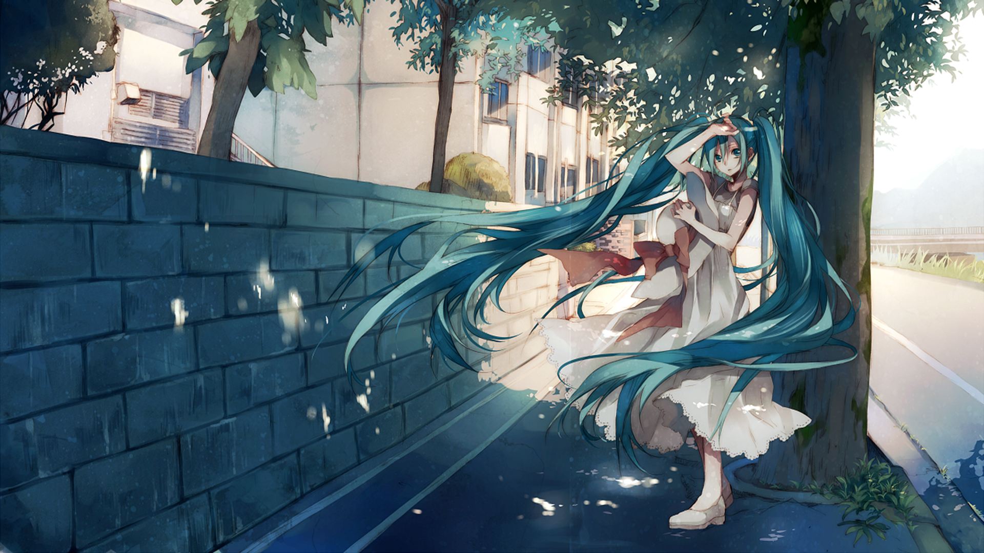 初音未来高清壁纸(温柔治愈系背景图片)  第2张