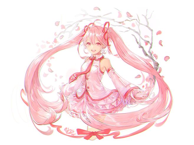 樱初音(樱初音图片可爱)  第1张